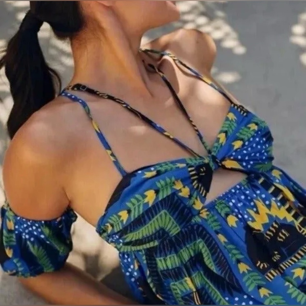 ANTHROPOLOGIE Joao‎ Incerti Strappy Bandeau Dress Size Small New w Tags - Picture 3 of 13
